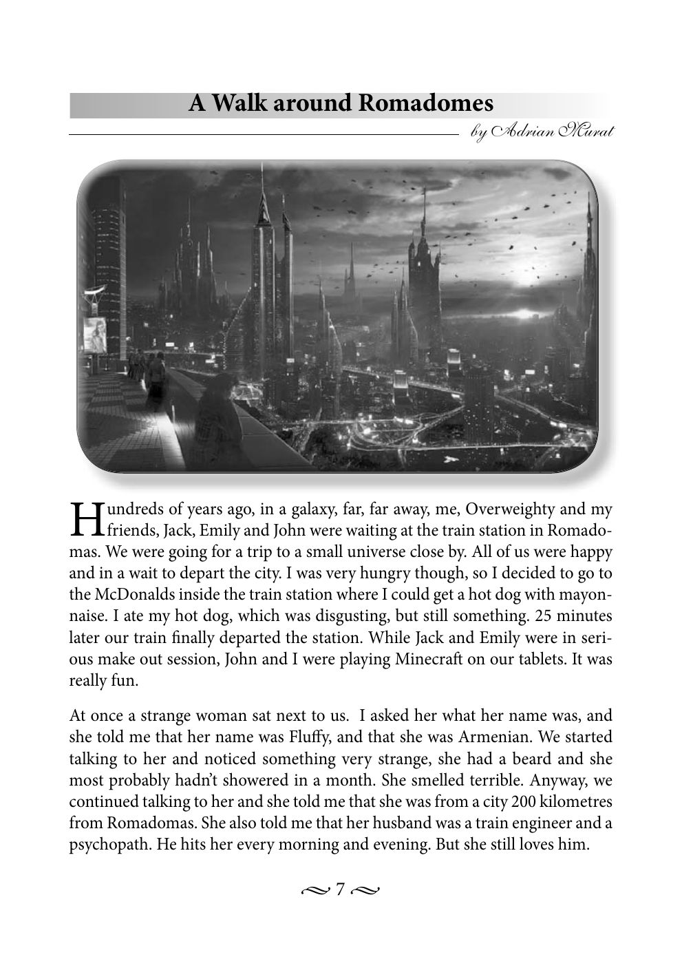 Original book page 7 of A Walk around Romadomes