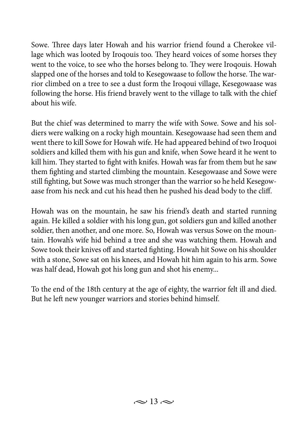 Original book page 13 of Howeh