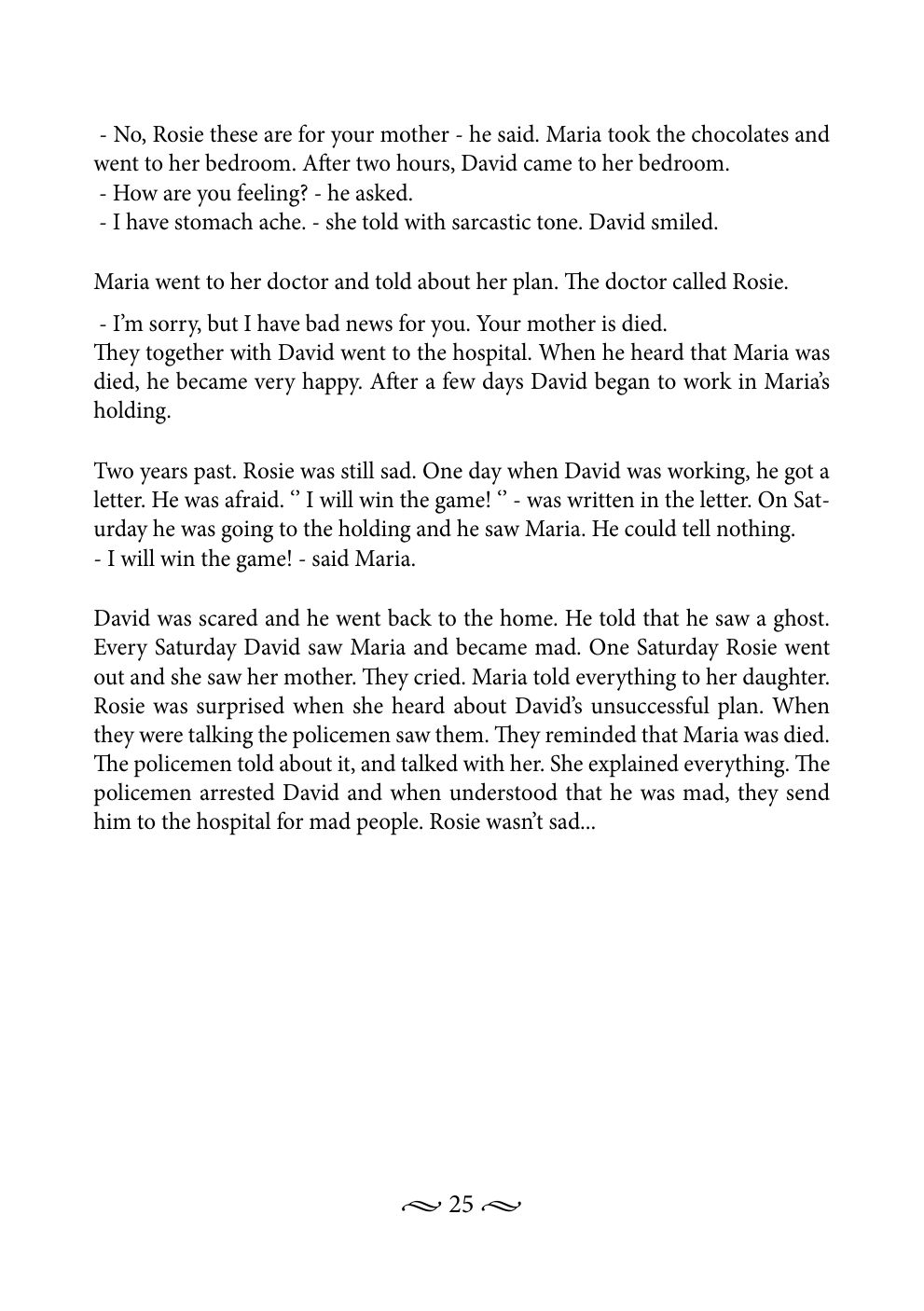 Original book page 25 of The End of the Game