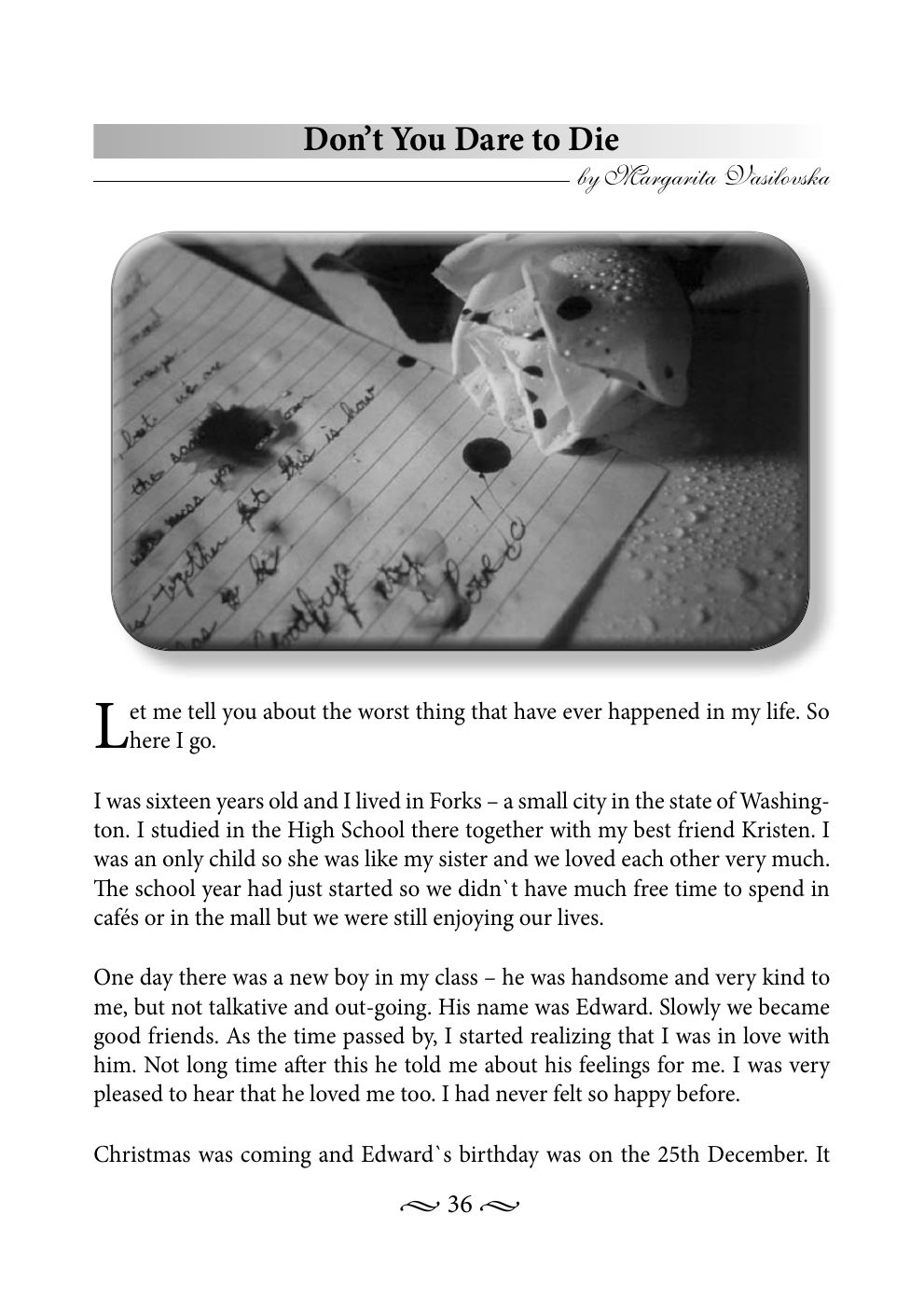 Original book page 36 of Don’t You Dare to Die