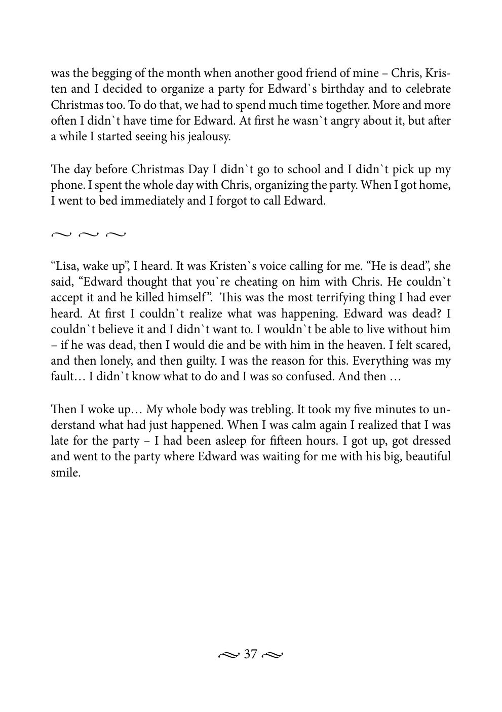Original book page 37 of Don’t You Dare to Die