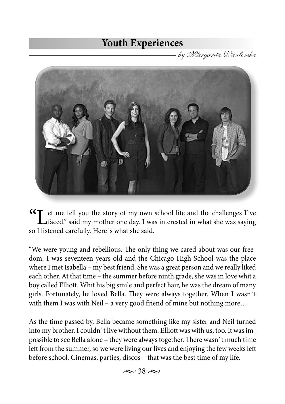 Original book page 38 of Youth Experiences