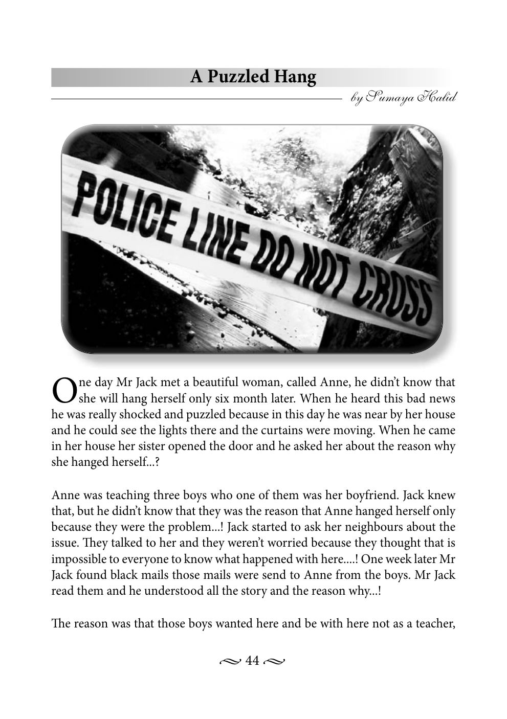 Original book page 44 of A Puzzled Hang