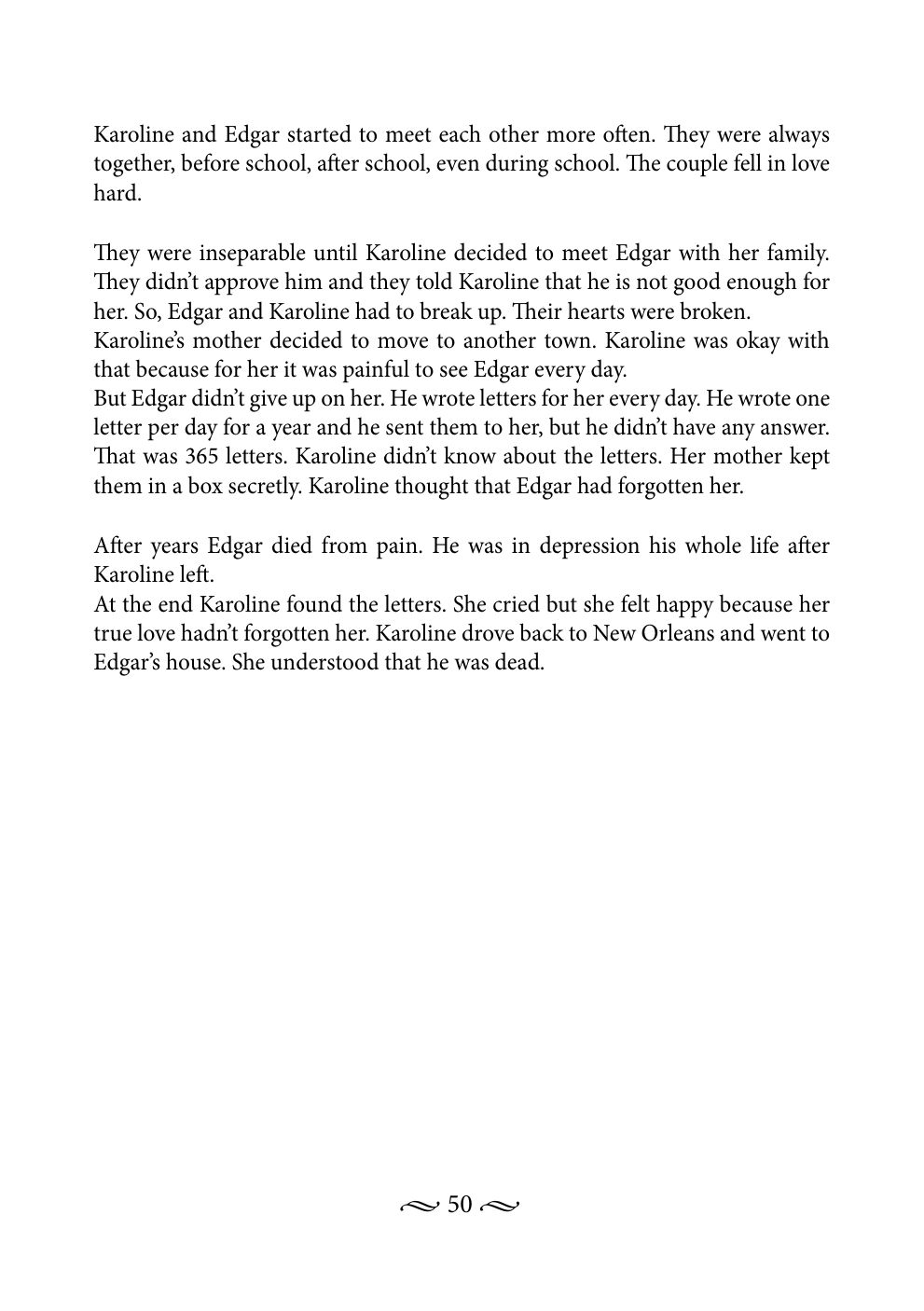 Original book page 50 of Skinny Love