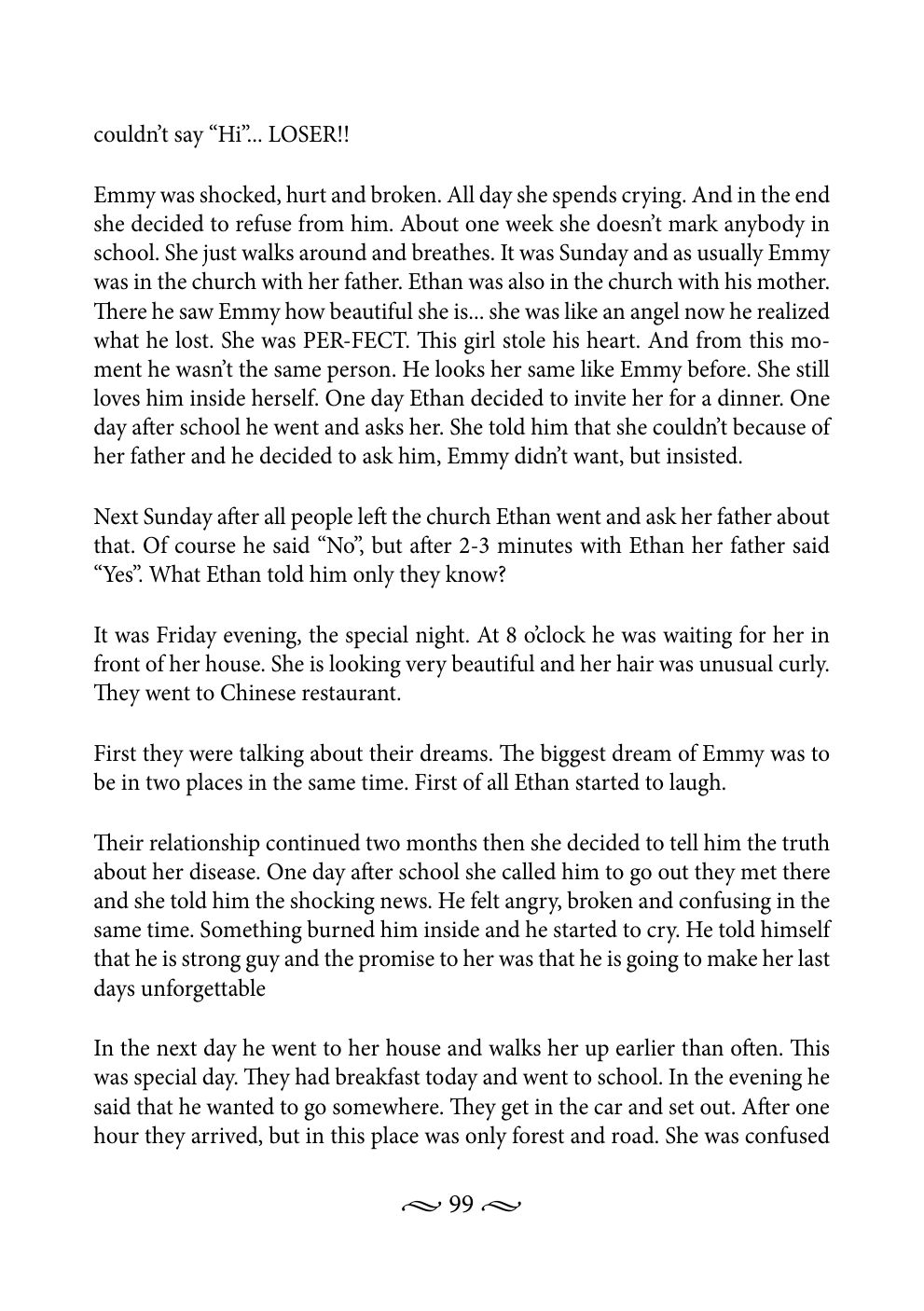 Original book page 99 of Emmy’s Love