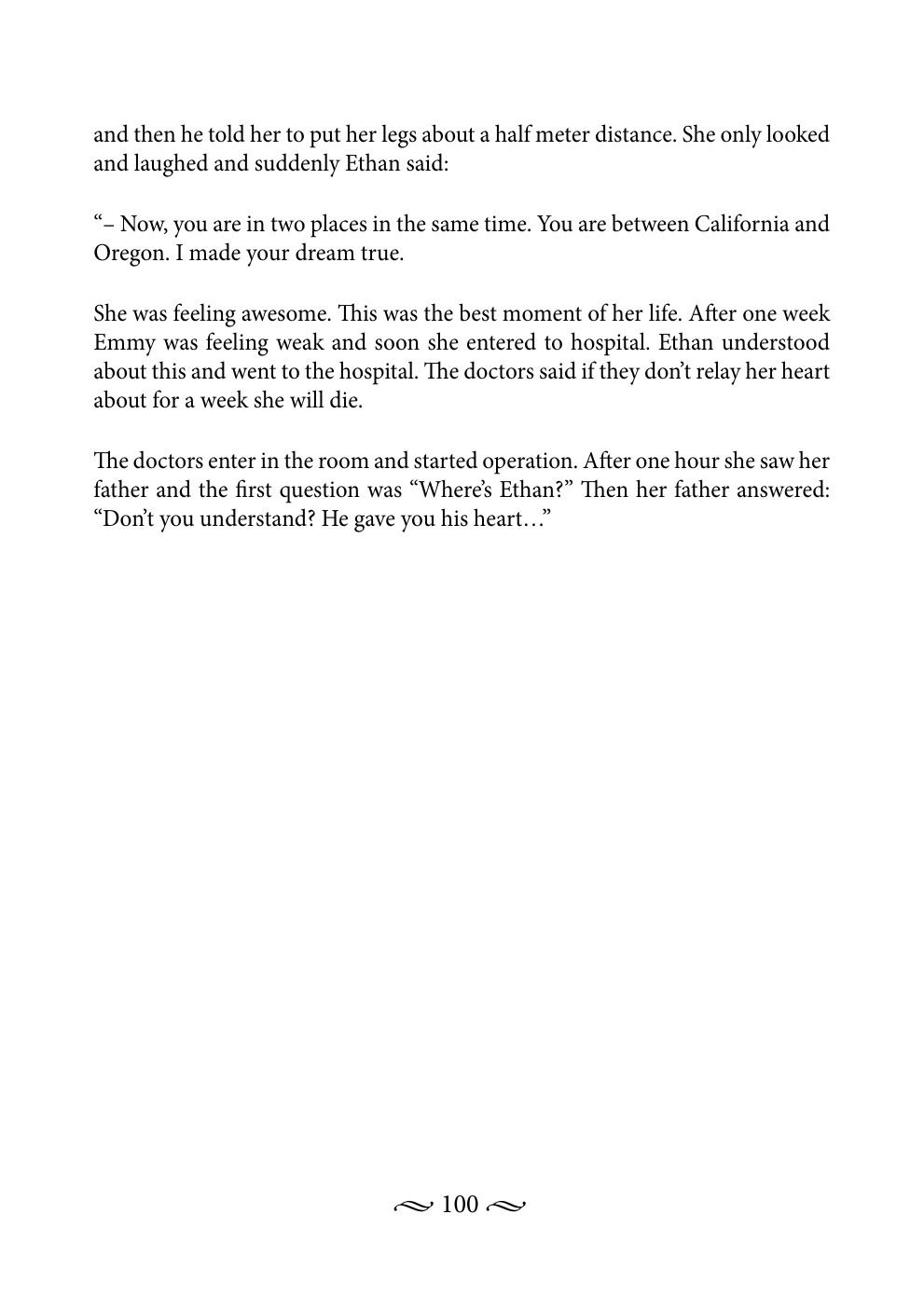 Original book page 100 of Emmy’s Love