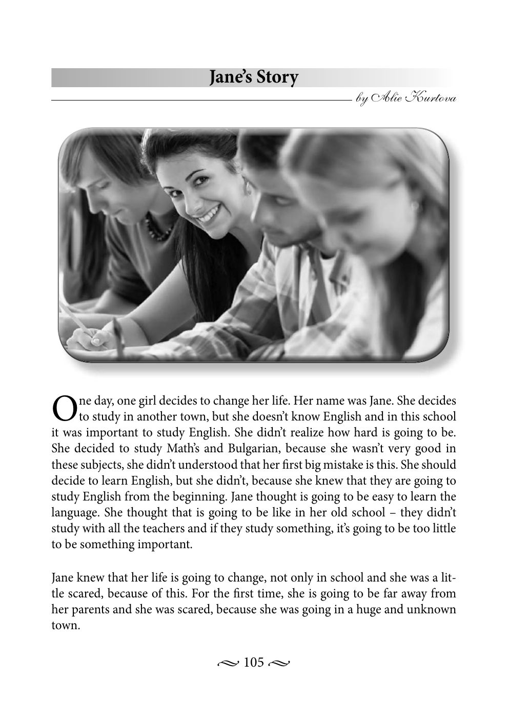 Original book page 105 of Jane’s Story