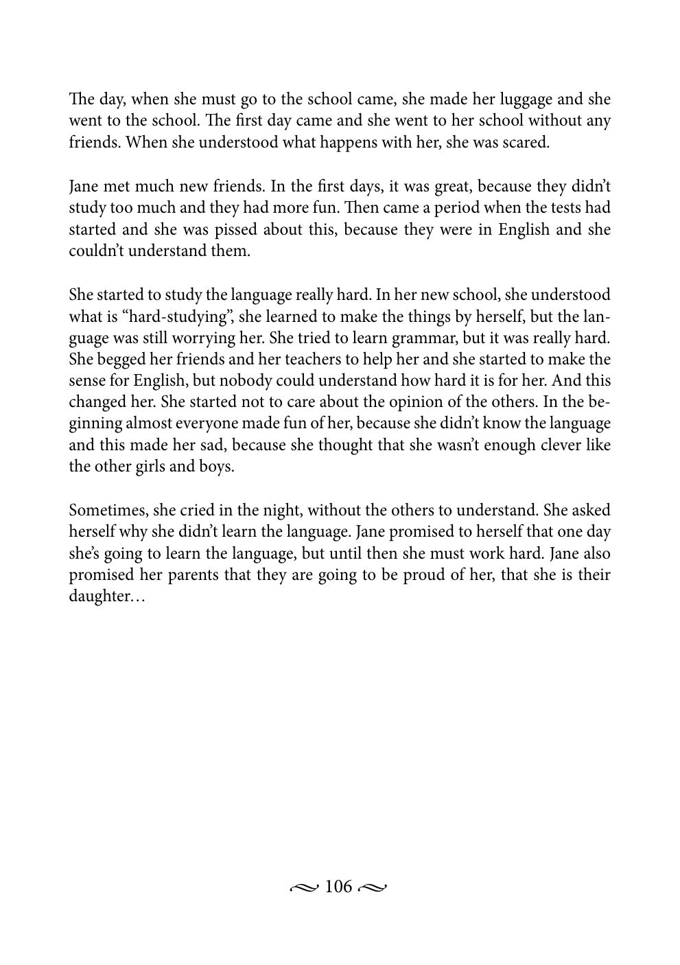 Original book page 106 of Jane’s Story
