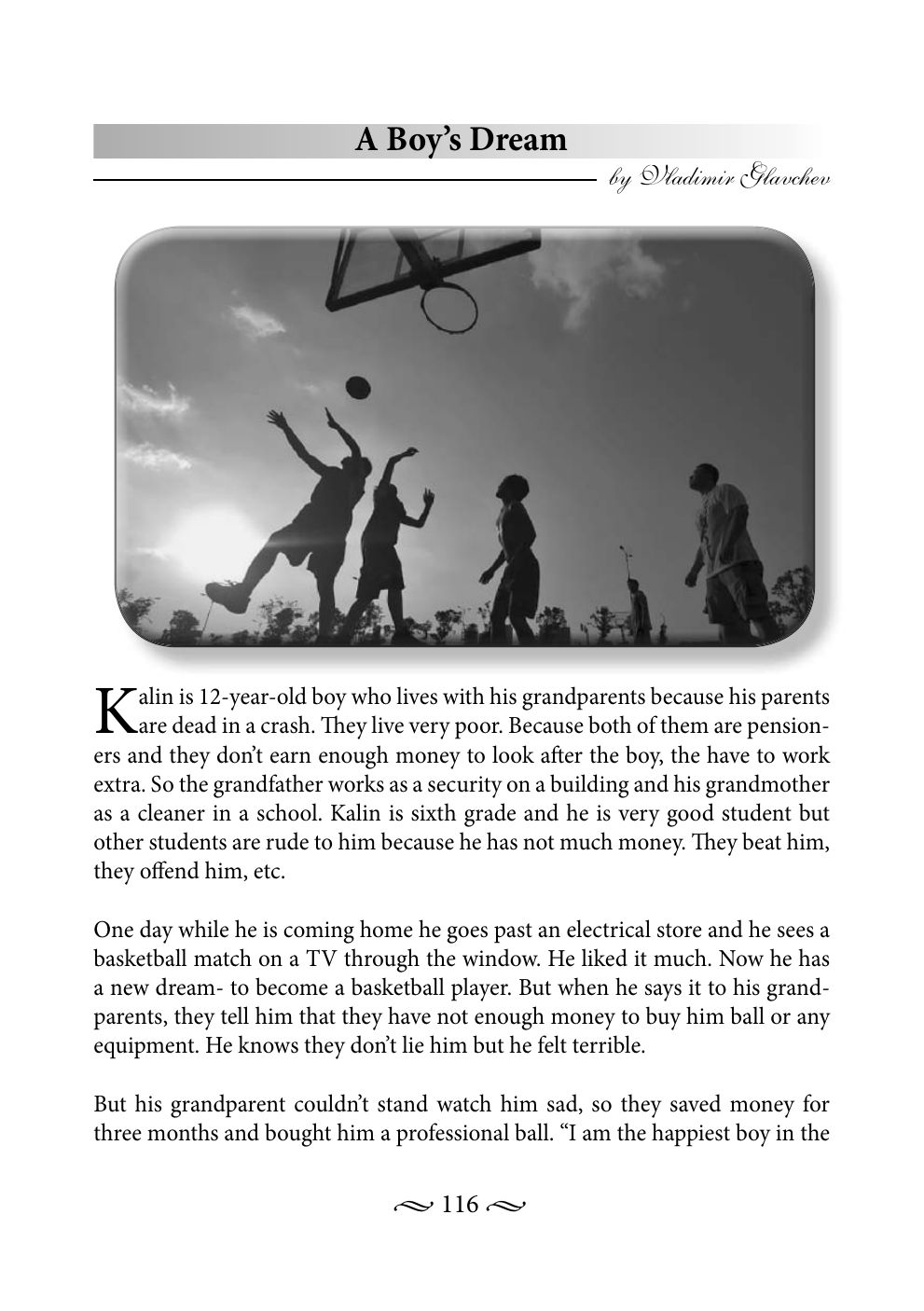 Original book page 116 of A Boy’s Dream