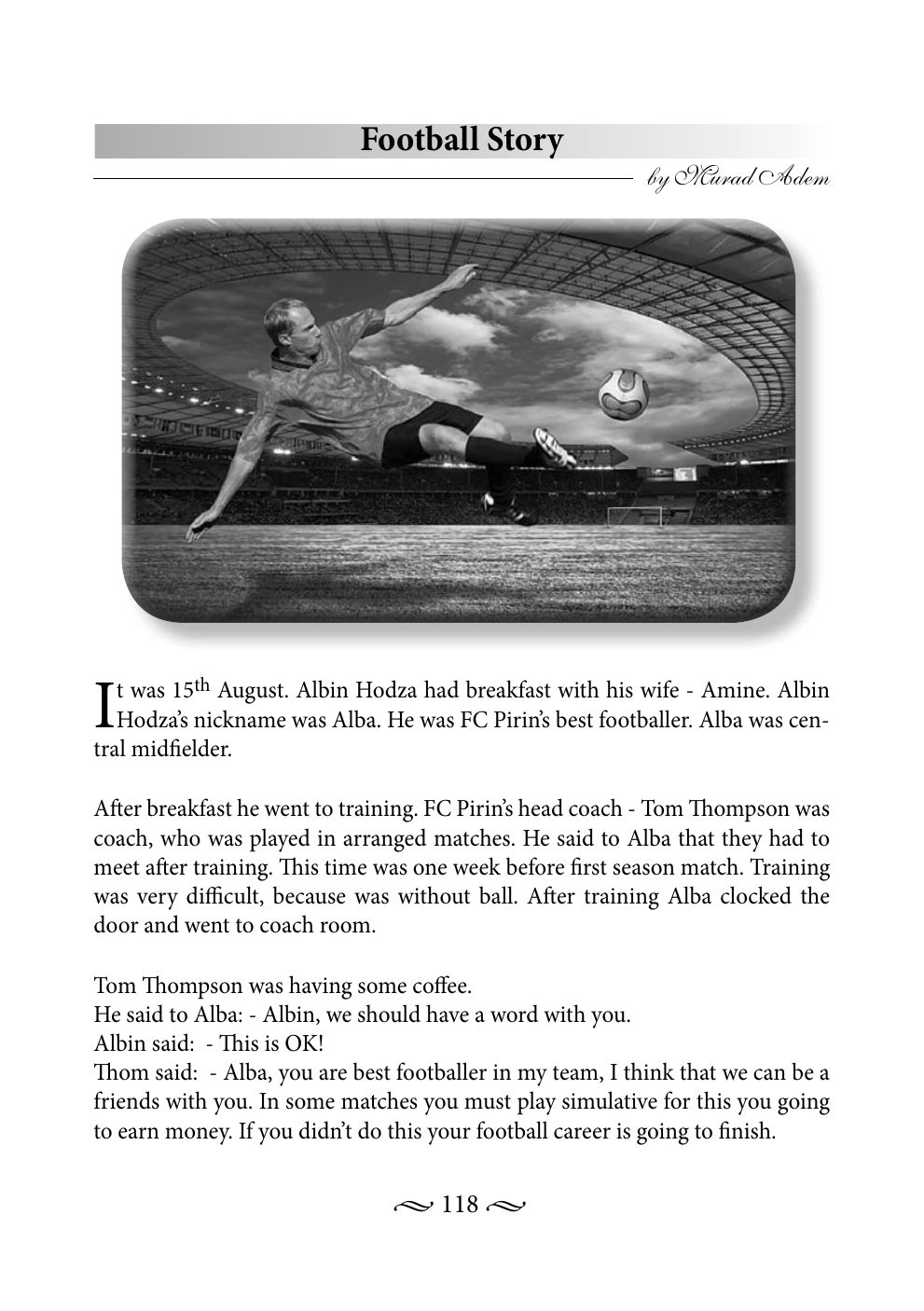 Original book page 118 of Football Story
