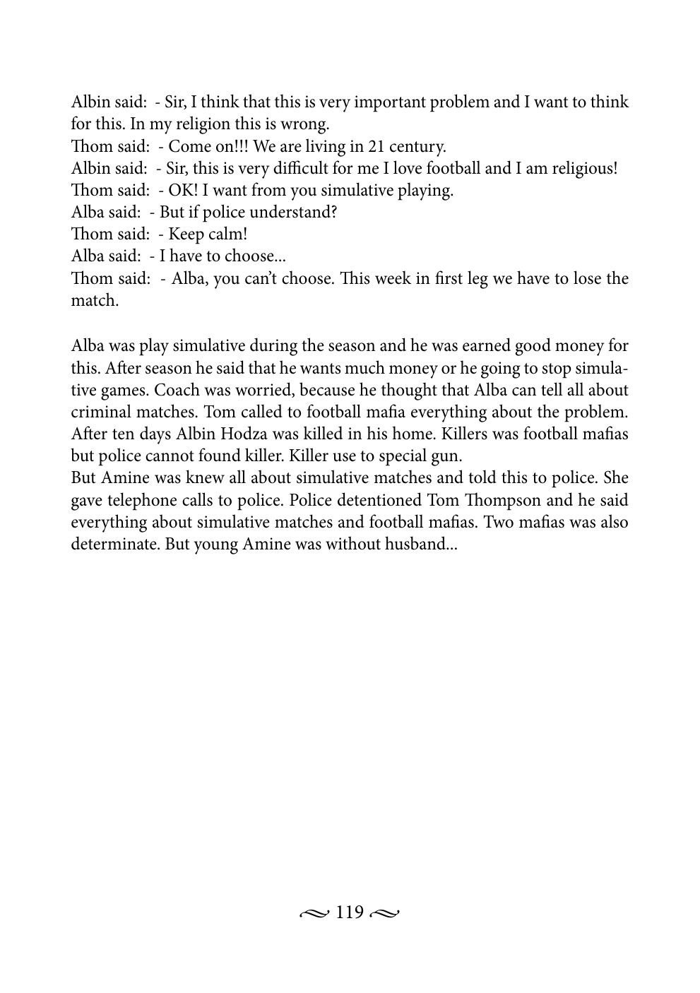 Original book page 119 of Football Story