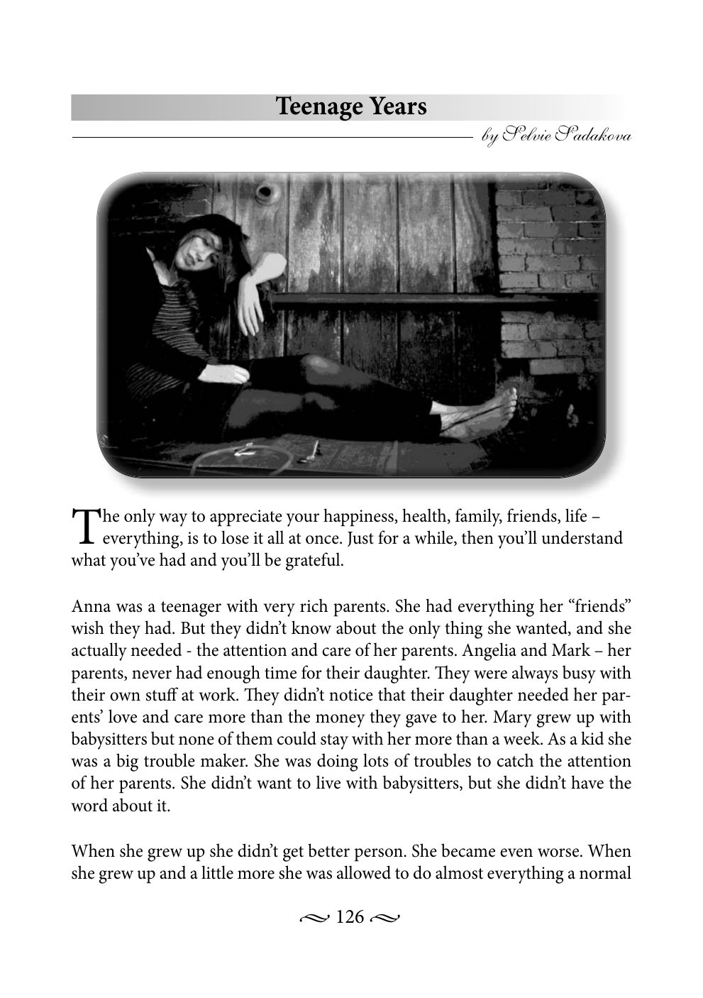 Original book page 126 of Teenage Years